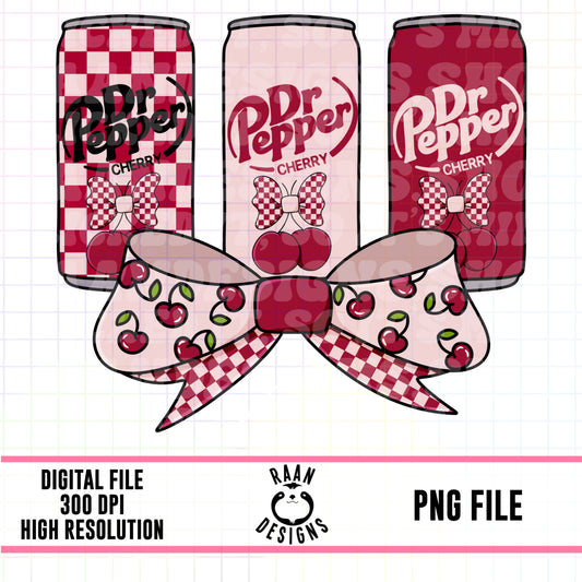 Cherry Dr.Pepper Bow