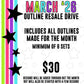 March 2026 Outline Clipart Reseller Drive