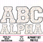 Tan Smiley Checkered Alpha Set