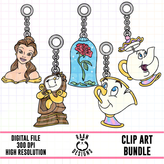 Belle Charms-Clipart Bundle