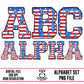American Flag Drip-Alpha Set