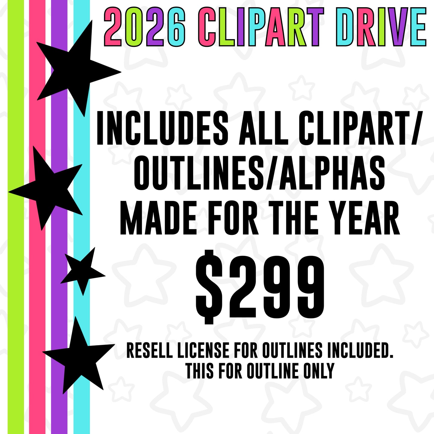 2026 Yearly Clip Art Drive