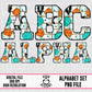 Halloween Plaid-Alpha Set