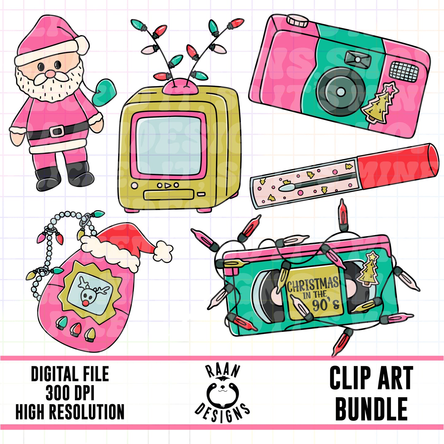 Nostalgic Christmas-Clipart Bundle