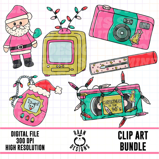 Nostalgic Christmas-Clipart Bundle