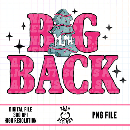 Big Back Green Tree Cake