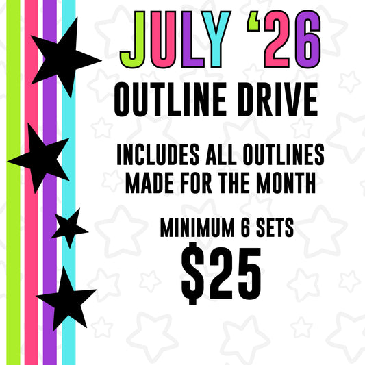 July 2026 Outline Clipart Reseller Drive