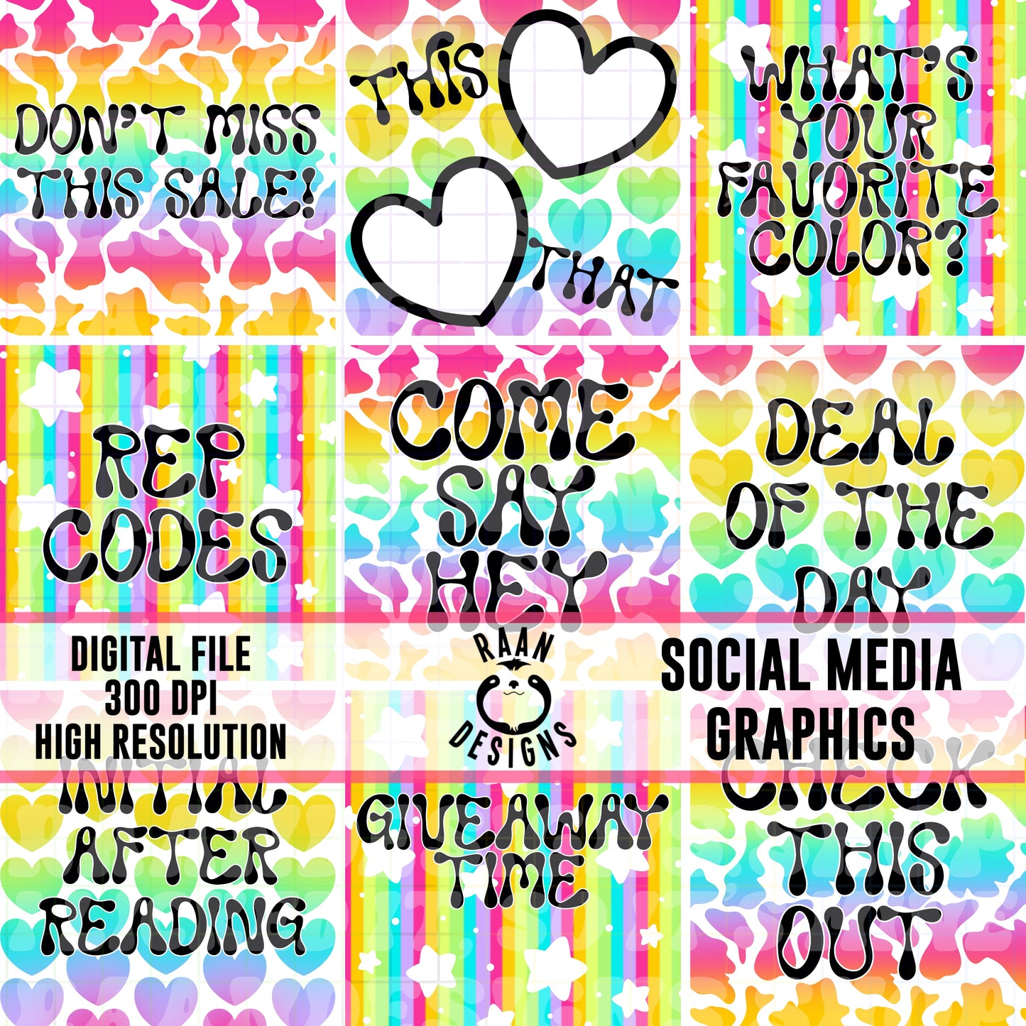 Rainbow-Social Media Graphics