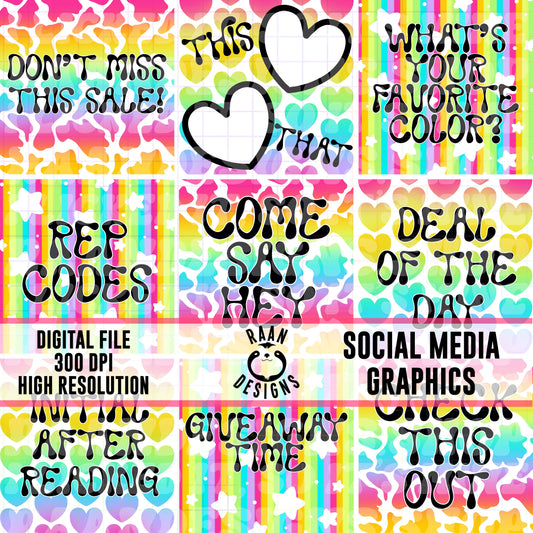 Rainbow-Social Media Graphics