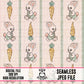 Carrot Bunny Wallpaper-Seamless Pattern