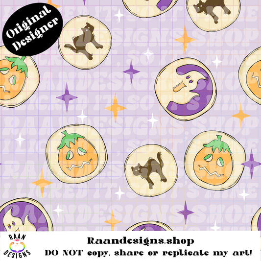 Halloween Cookie Seamless-Large Print