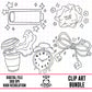 Bad Day Outlines-Clipart Bundle