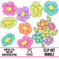 Bright Flowers-Clipart Bundle