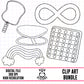 Autism Acceptance Set 2-Outline Clipart Bundle