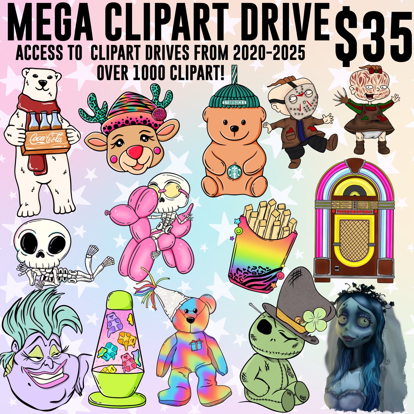 Mega 20-25 Clip Art Drive