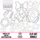 Autism Awareness-Outline Clipart Bundle