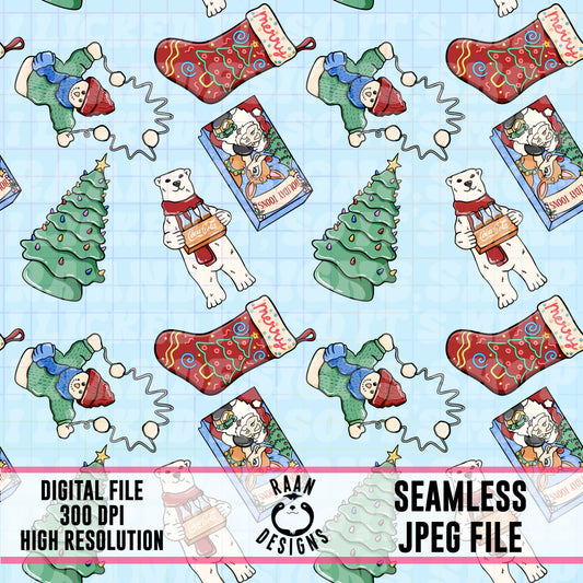 90’s Christmas-Seamless Pattern