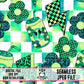 Retro Bright Checker-Seamless Pattern