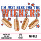 Here For The Wieners Charm