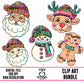 Neon Animal Print Christmas-Clipart Bundle