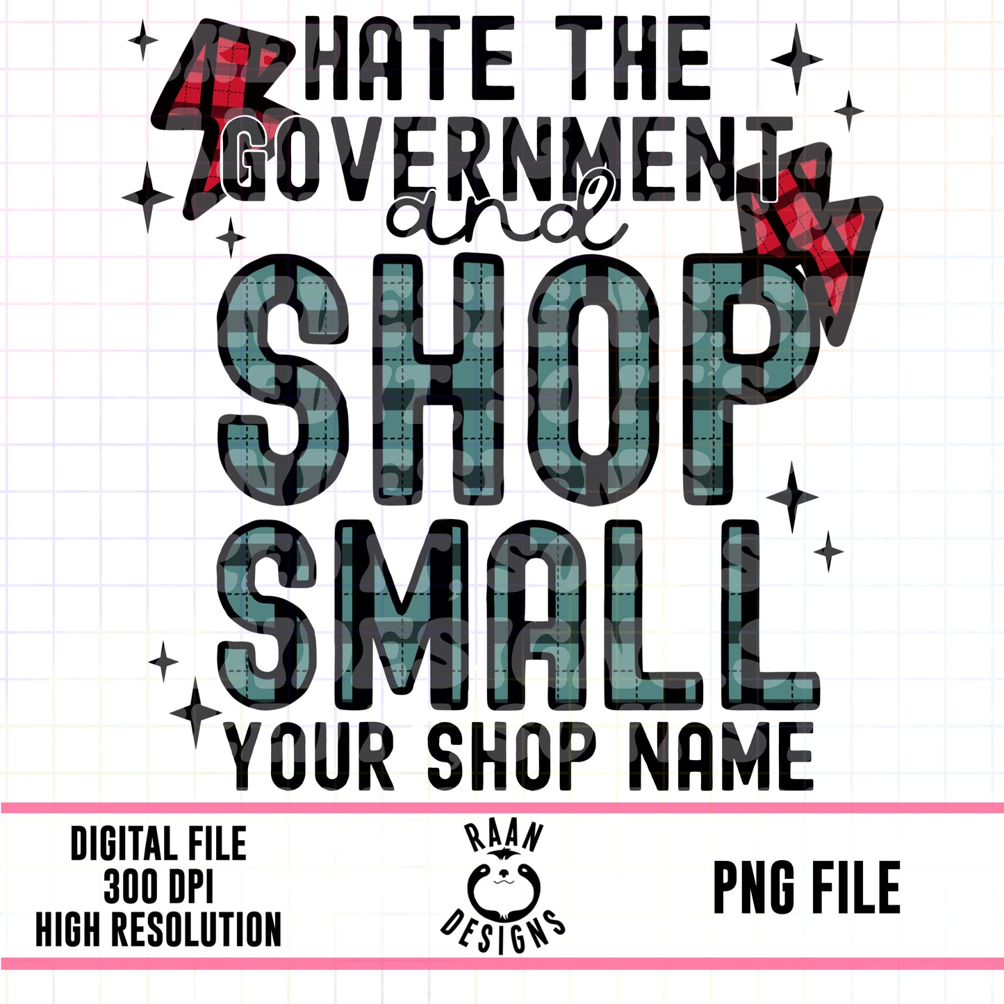 Hate The Government Shop Small-CUSTOM-Green