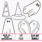 Halloween Outline-Clipart Bundle
