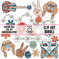 Hippie-Clipart Bundle
