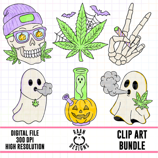 Spooky 4/20-Clipart Bundle