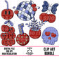 Blue Cherry Set 1-Clipart Bundle