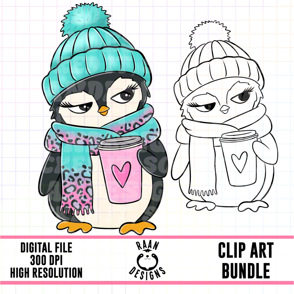 Winter Penguin-Clipart Bundle