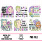 Snarky Princess Set 1-6 Designs