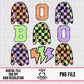 BOO Checkered Ghost Collage