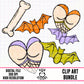 Halloween Booty-Clipart Set