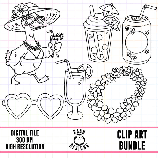 Springbreak-Clipart Bundle