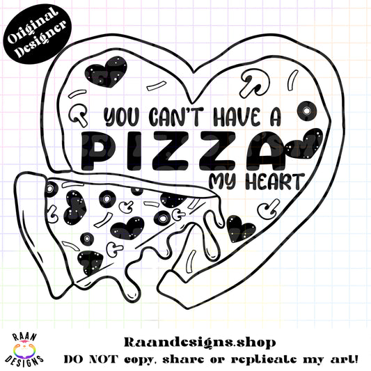 Pizza My Heart-Black