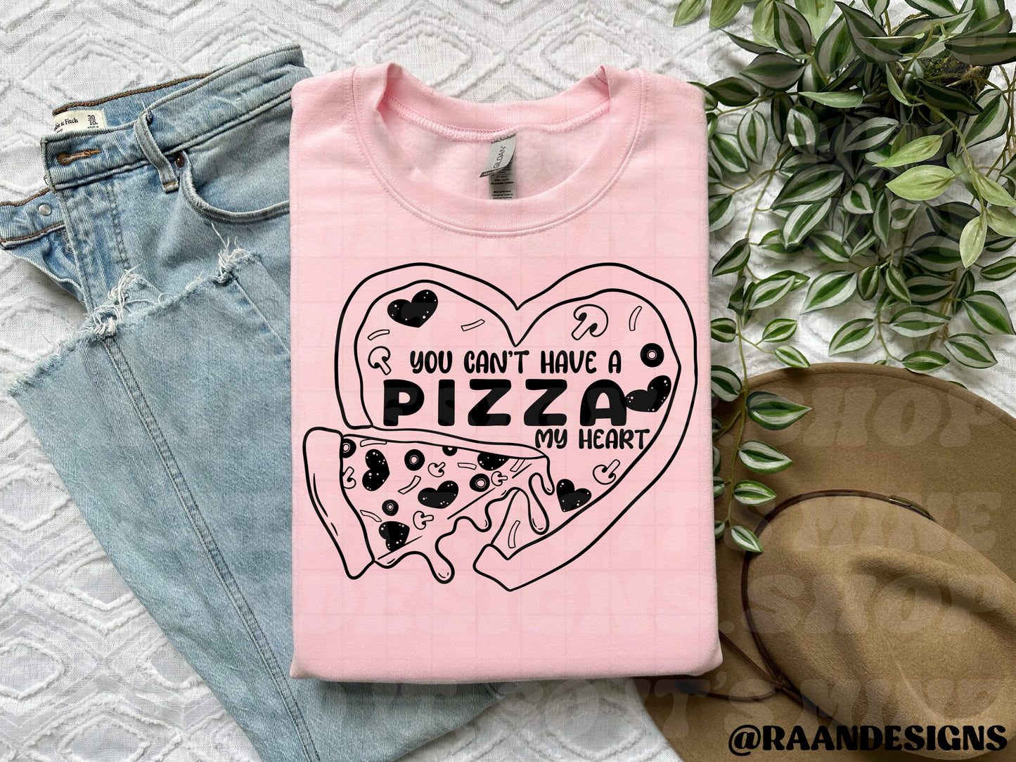 Pizza My Heart-Black