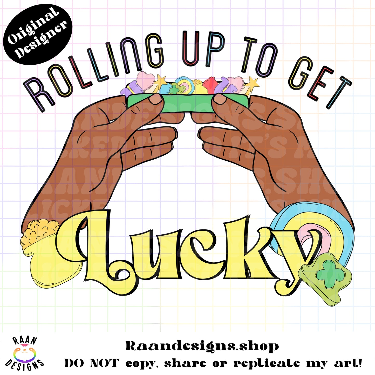 Rolling Up To Get Lucky(Male) BOTH SKIN TONES