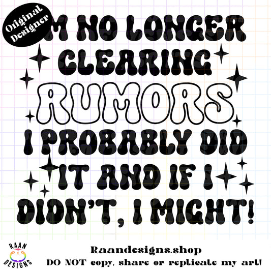 Clearing Up Rumors