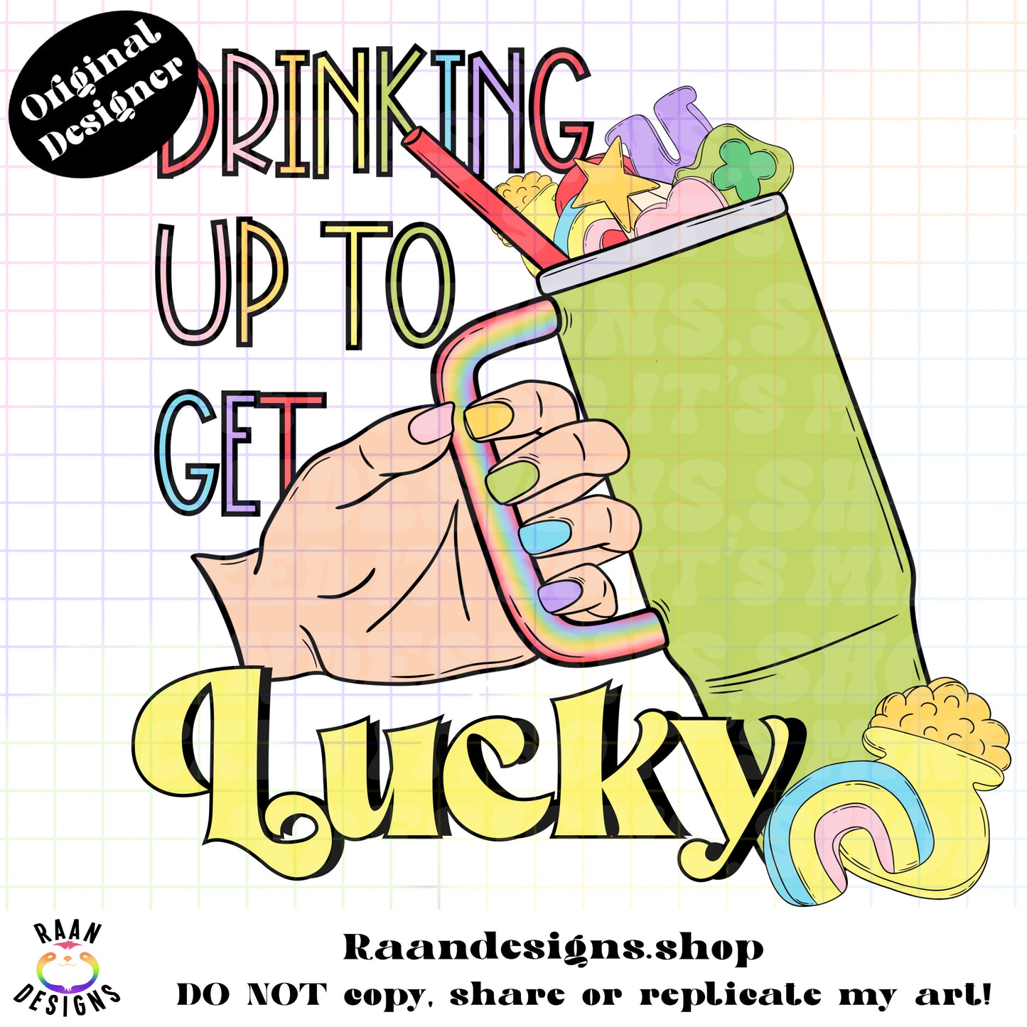 Drinking Up To Get Lucky-BOTH Skin Tones