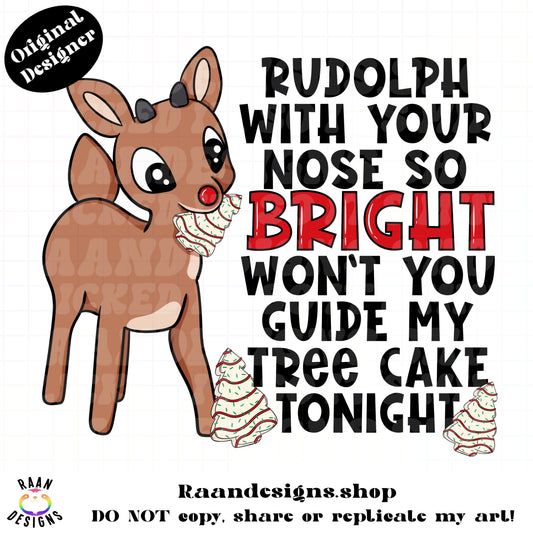 Guide My Tree Cake Rudolph