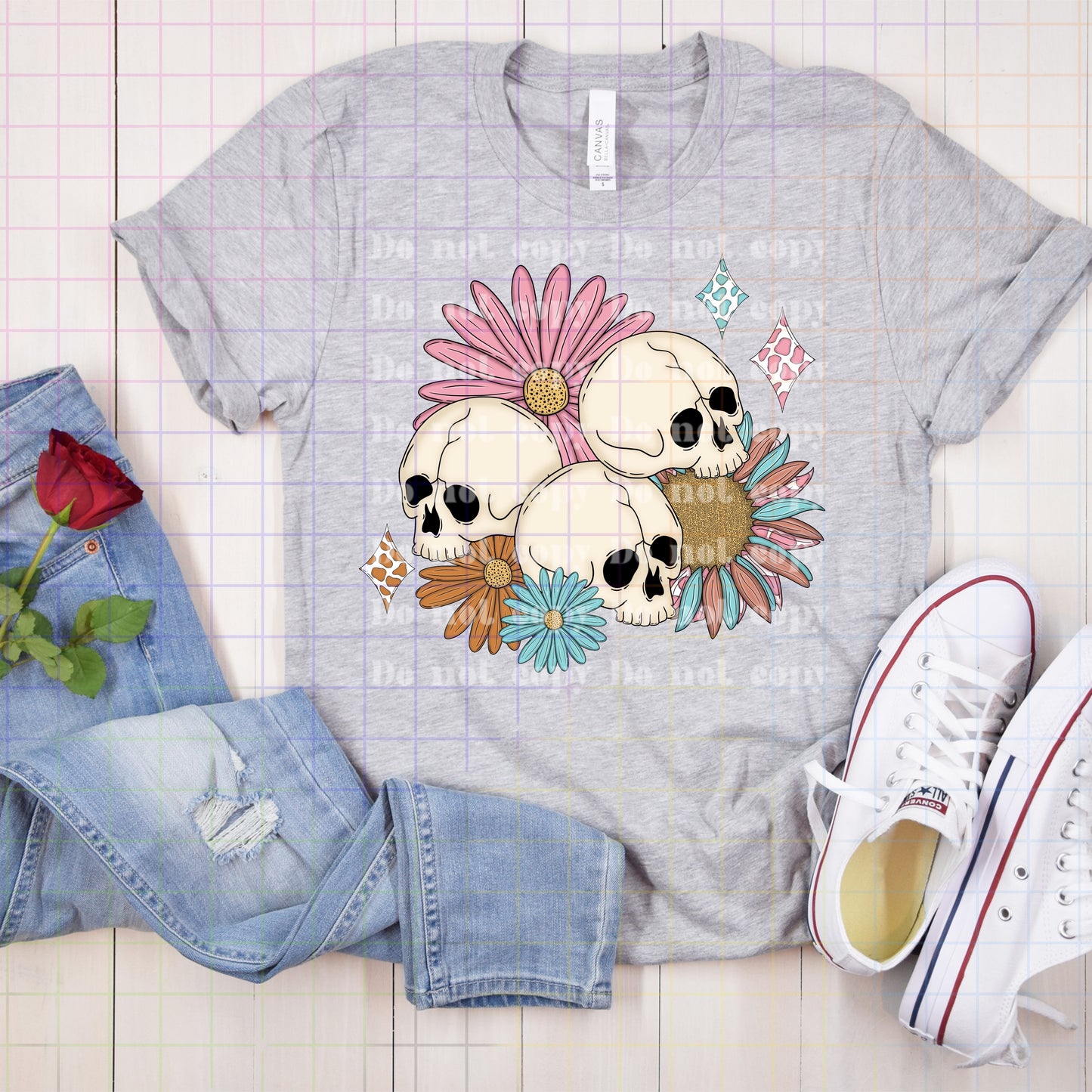 Skulls and Flowers