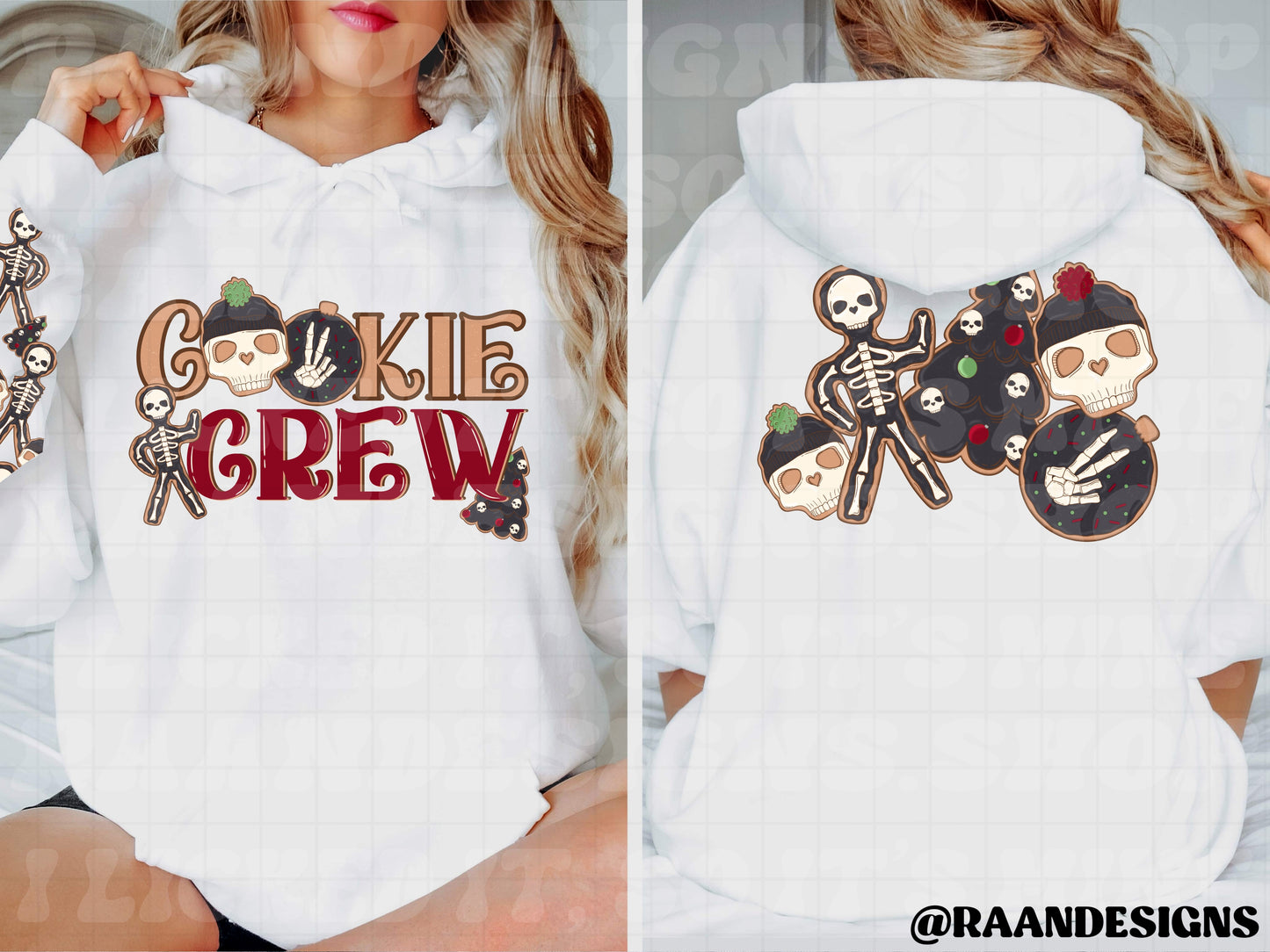 Cookie Crew-Sleeves/Back