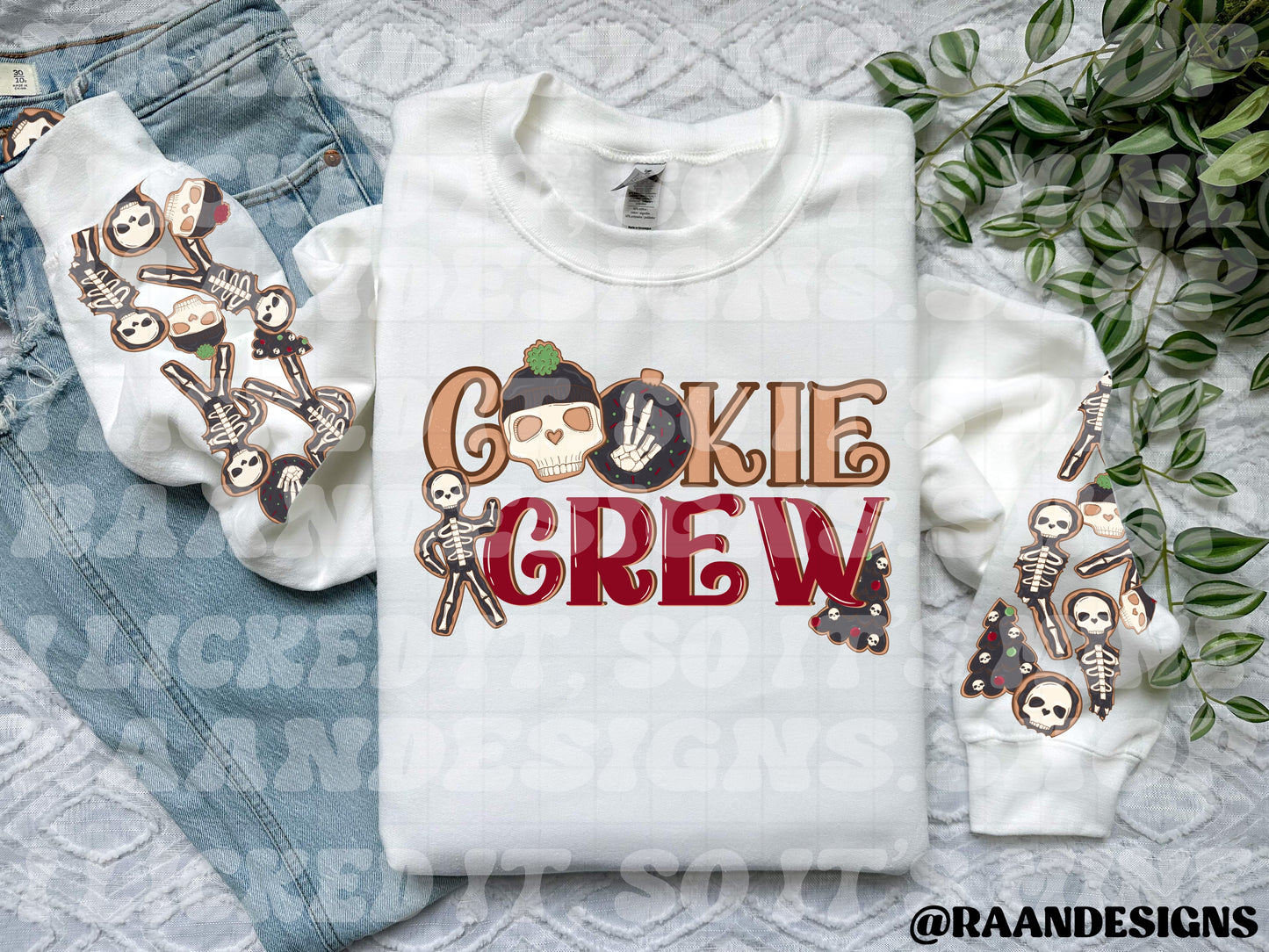 Cookie Crew-Sleeves/Back