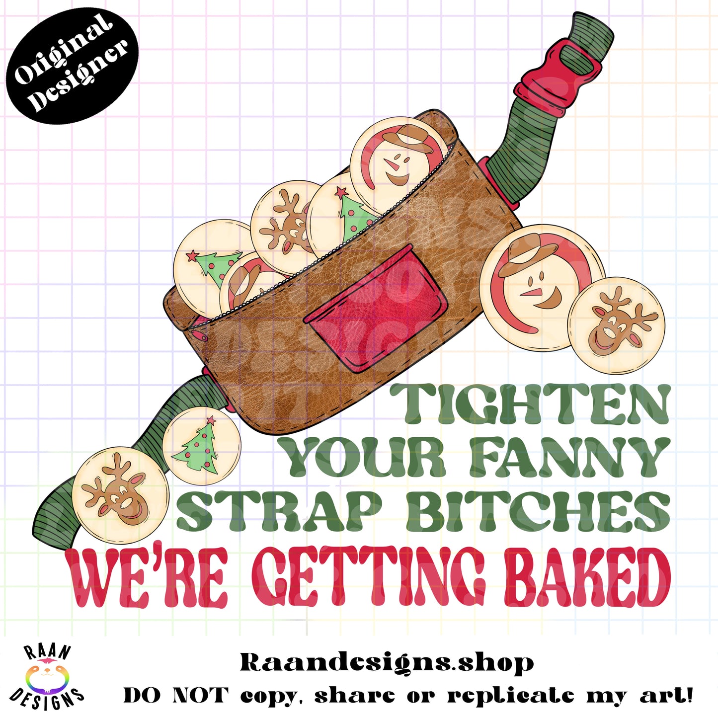 Fanny Strap-Christmas Cookie-Get Baked