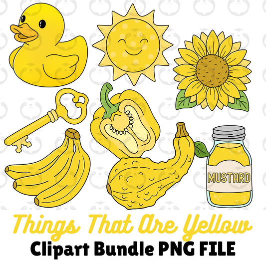 Things That Are Yellow-Clipart Bundle