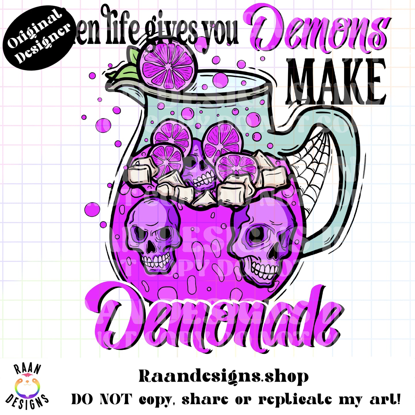 When Life Gives You Demons Make Demonade-Purple