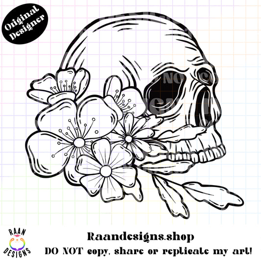 Floral Skull