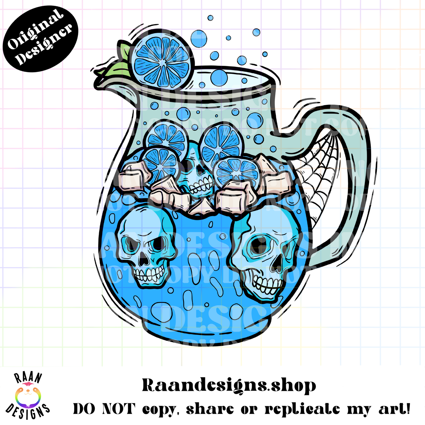 Pitcher Of Demonade-Blue