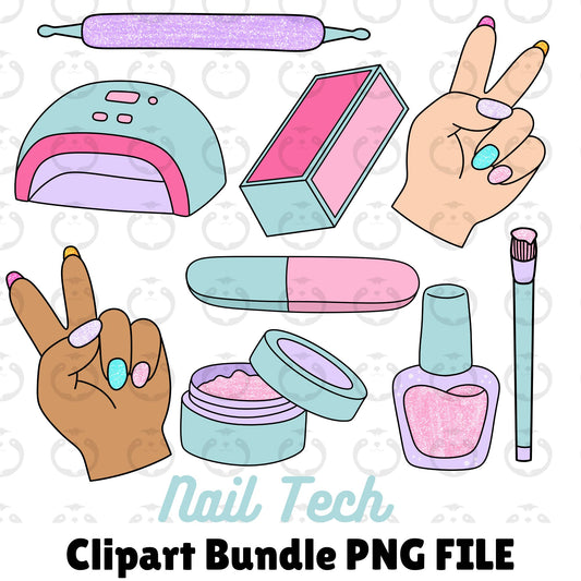 Nail Tech-Clipart Bundle