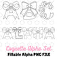 Coquette Fillable Alpha Set